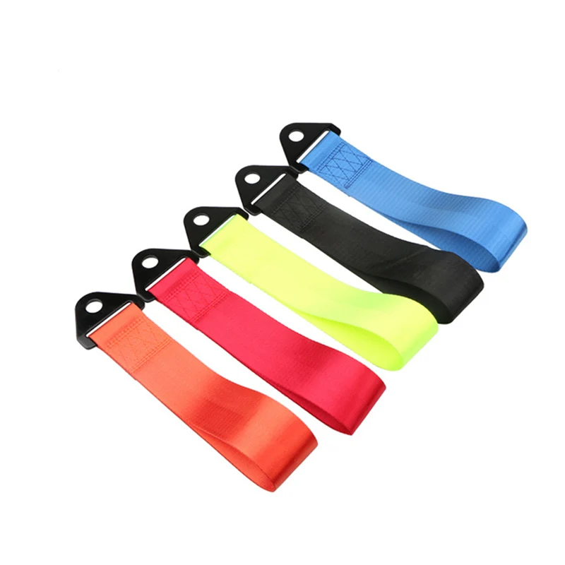 

Trailer Towing Rope High Strength Nylon trailer Tow Ropes Racing Car Universal Tow Eye Strap Tow Strap Bumper style car styling