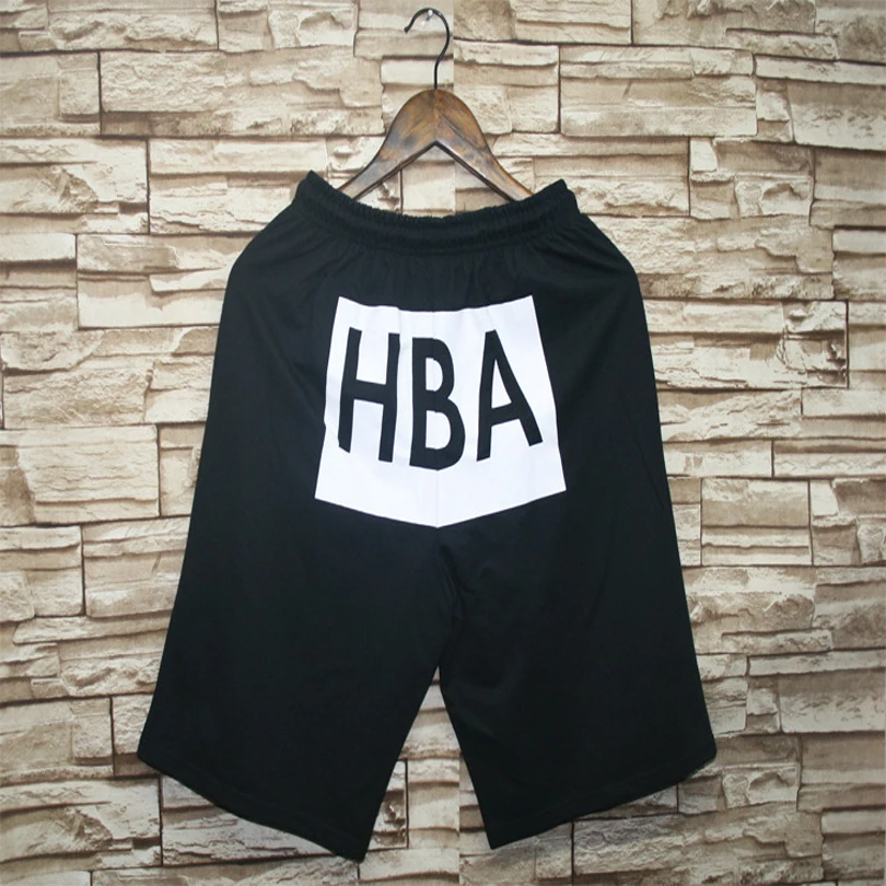 Men s Hiphop Shorts Male Streetwear HBA Shorts Bermuda homme 2016 New Arrival Casual Men Summer