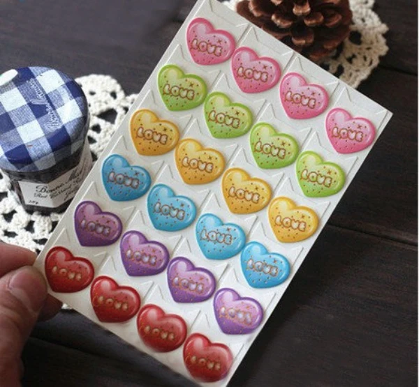 24Pcs/Sheet New Love Paper Diy Photo Album Scrapbook Corner Sticker For Wedding Picture Frame Decoration H0219 | Дом и сад