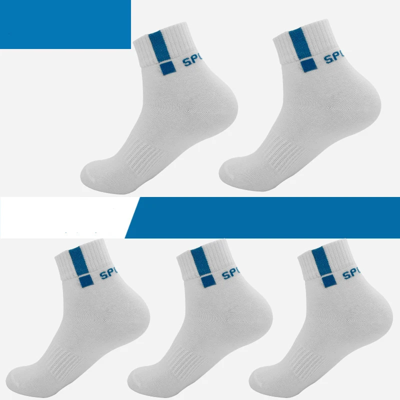 5 шт./лот Для мужчин; спортивные носки для баскетбола мужской Бизнес Повседневное Термальность хлопковые носки XEC040 Eur30-44