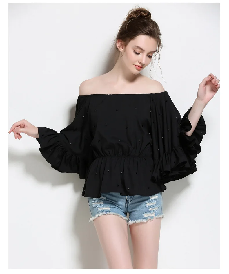 Beading Womens Blouse Shirt  (14)