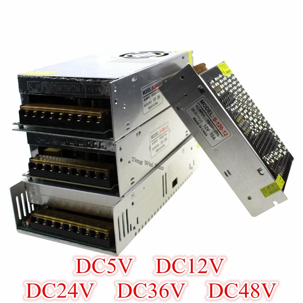 

WorldSky switching power supply 110V/ 220V to 5V 12V 24V 36V 48V led power supply CCTV / LED Strip AC to DC source power Adapter