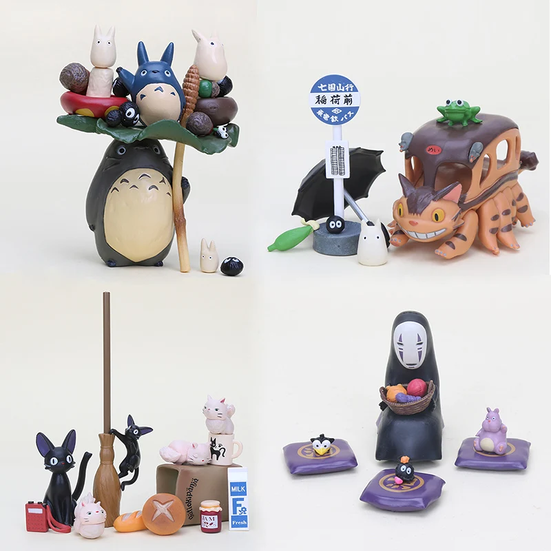 

4styles for choose Miyazaki Hayao Kiki's Delivery Service Miyazaki Hayao My Neighbor Totoro Action Figure Collectible Model Toy
