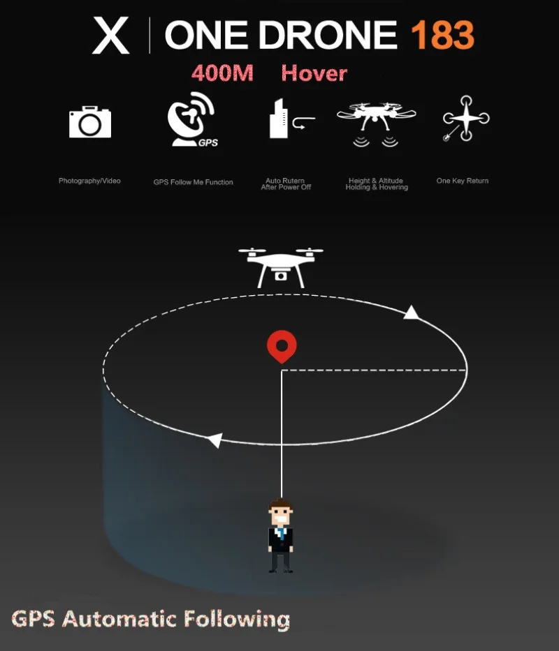 Большой gps X183 обновленный Профессиональный Wi-Fi FPV Радиоуправляемый Дрон 5G 400M для объемной съемки с разрешением 720 P/1080 P X8PRO