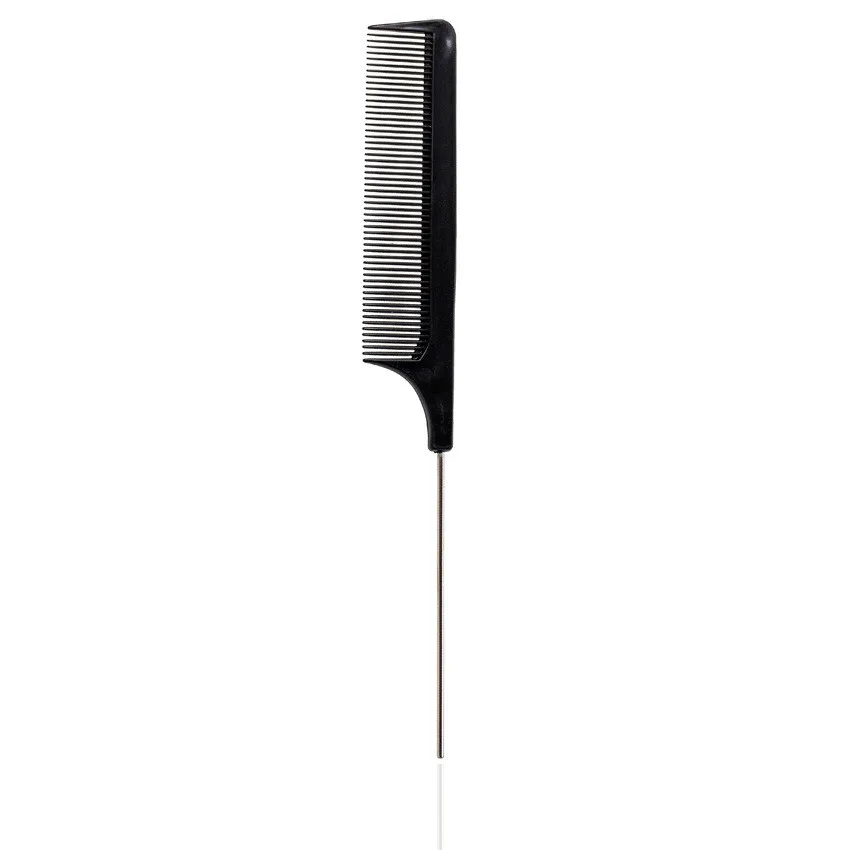 

Metal Pin Tail Combs Pettines Hairdressers Barbers Black Tail Comb Rat For Styling Hairdressing 1Pcs