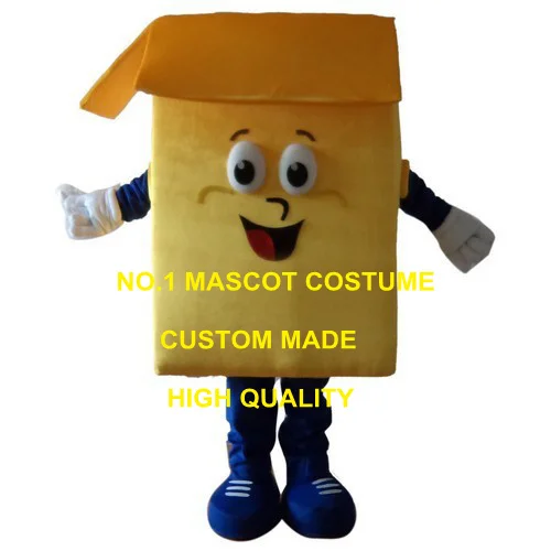 

(Can Change Color) Anime Cosply Costume Golden Yellow Carton Box Mascot Costume Advertising Mascotte Fancy Dress Suit Kits 1954