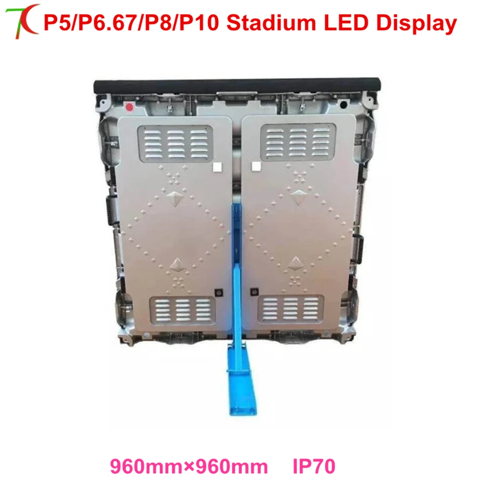 

P8 outdoor Stadium Screen 960*960mm full color water-proof equipment cabinet display ,5scan,6500cd