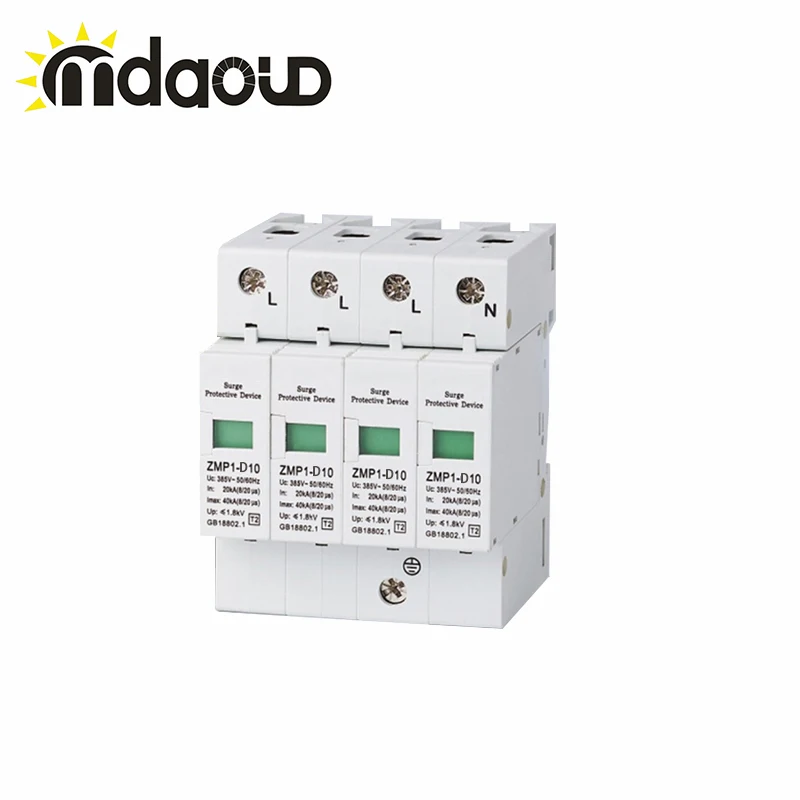 

ZMP1-D10 series 1P/2P/3P/4P 5-10KA Surge Protector 275V/380V/420V Surge Protection Device SPD