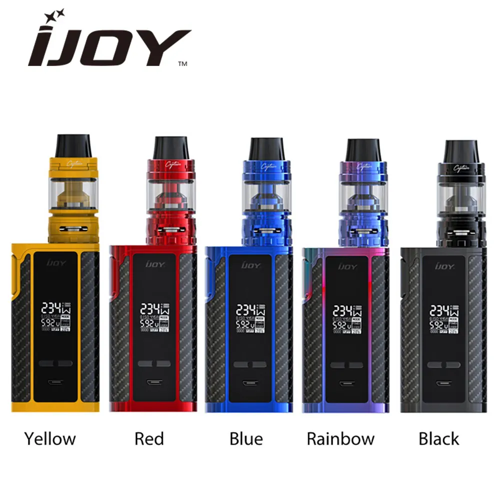 

Original IJOY Captain PD270 234W Kit with 4ml Captain S Subohm Tank & 6000mAh Battery PD270 E-cig Vape Kit Vs Captain PD1865