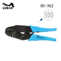 Новая модель Бесплатная доставка HS-30J HS-40J европ стиль крепление с храповым механизмом Инструмент обжимной плоскогубцы 1-6.0mm2 штампы - изображение