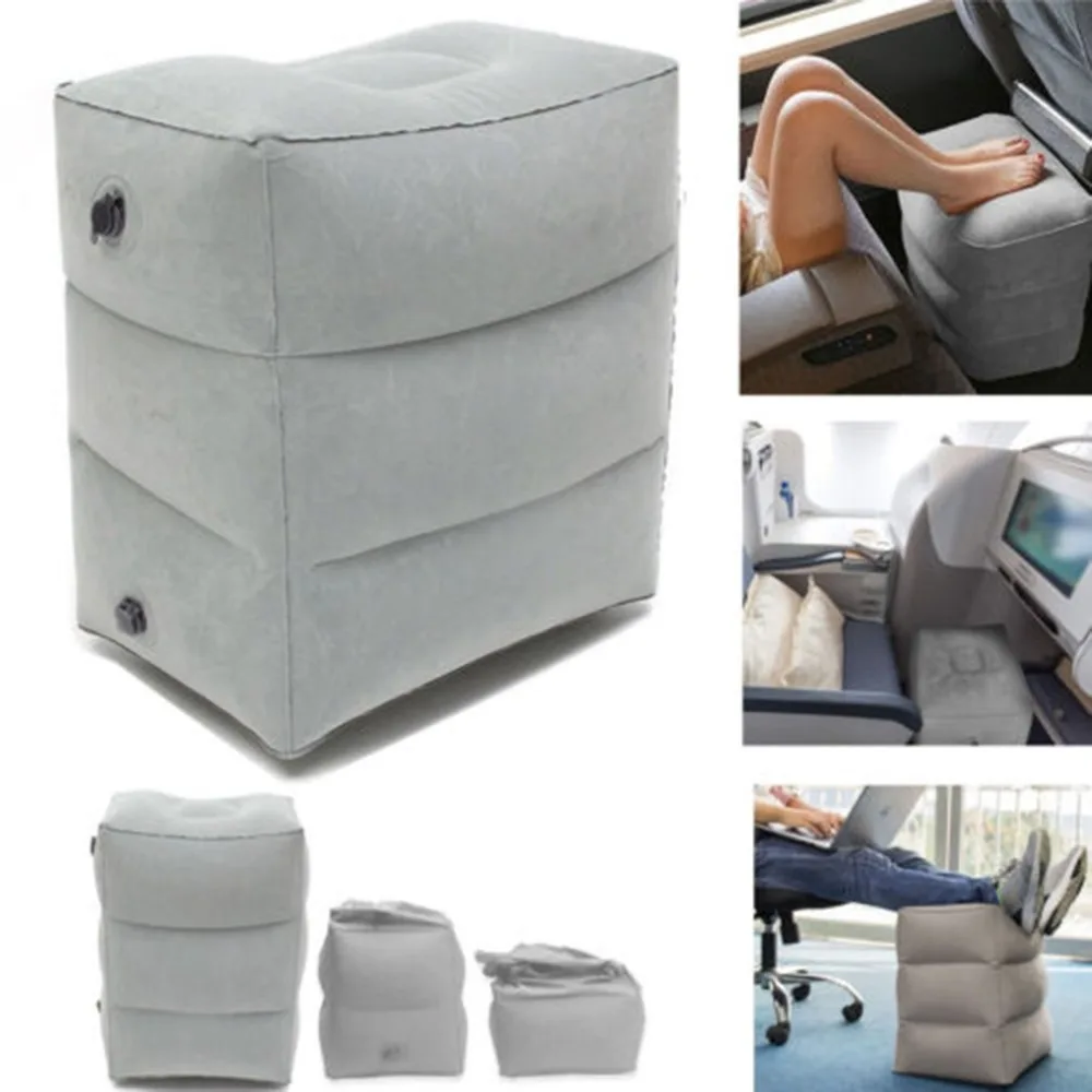

Foot Care Tool Inflatable Foot Rest Travel Air Pillow Cushion Office Home Leg Footrest Relax feet massager