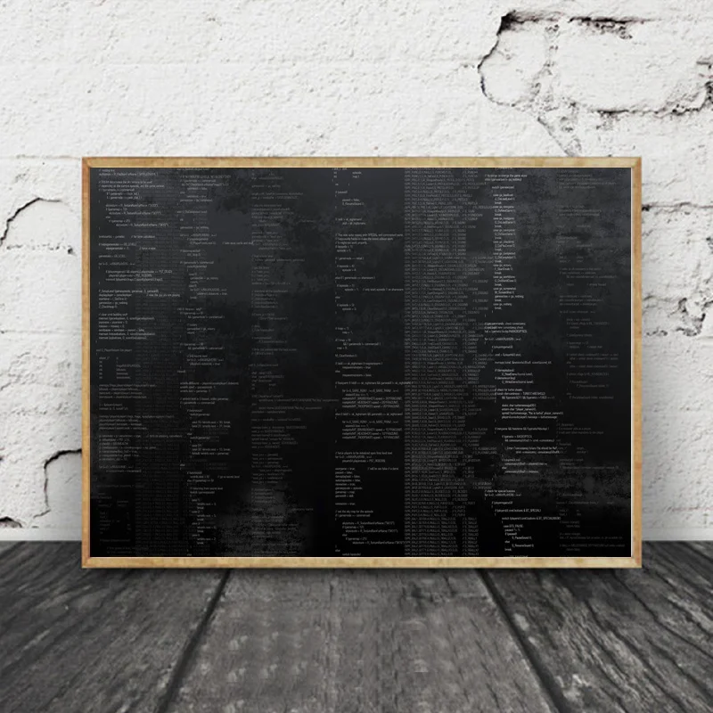 

Programming 1920Art Silk Fabric Poster 75x50cm