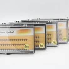 5 Чехлы/лот 0.1C Curl новые натуральные длинные черные Индивидуальные Накладные ресницы наборы для наращивания макияжа накладные ресницы 6/8/10/12/14 мм