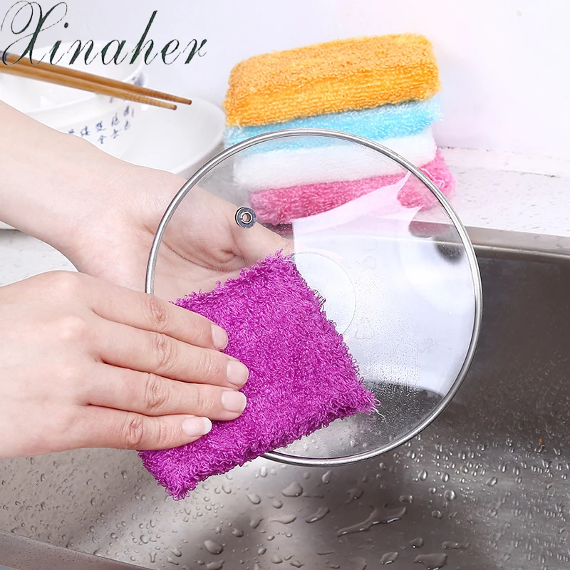 XINAHER Kitchen Cleaner wipping rags efficient Bamboo Fiber Cleaning