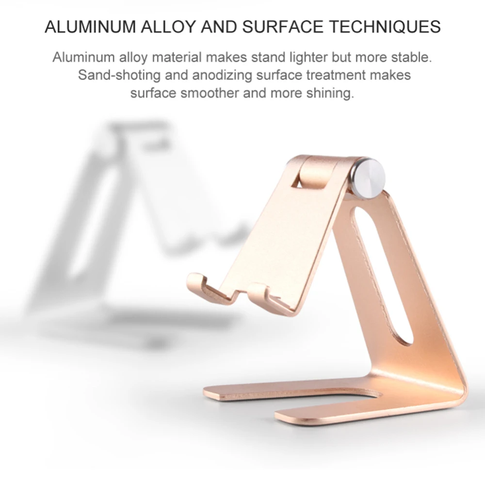 Новый складной держатель для телефона настольная подставка для планшетного компьютера алюминиевая подставка для телефона iPhone iPad samsung Xiaomi