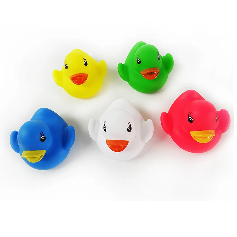 5pcs Infant Baby Kid Bath Duck Squirters Toy Classic Pool Water Toys