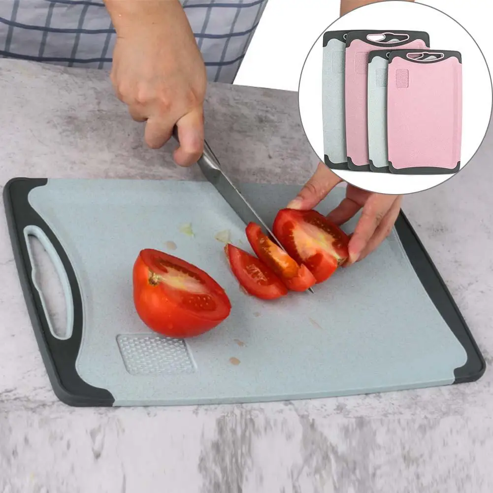 

1Pc Anti-skid Wheat Straw Chopping Block Meat Bread Cutting Board Household Supply New