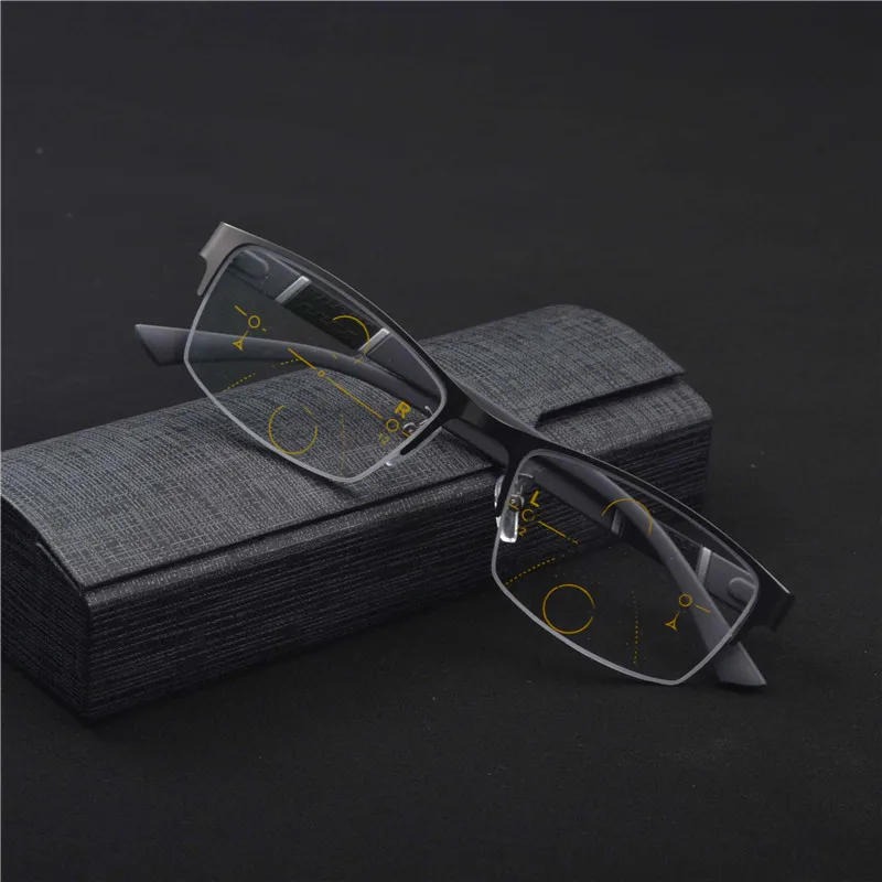 MINCL/ High Quality Progressive Reading Glasses men Bifocal Lens Reader