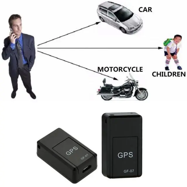 مصغرة Gf07 Gps المقتفي سيارة Gsm Gps محدد منصة Sms تتبع إنذار مراقب الصوت صوت تسجيل الوقت الحقيقي تتبع