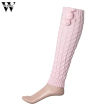 Потрясающие высококачественные новые зимние вязаные гетры женские носки для обуви