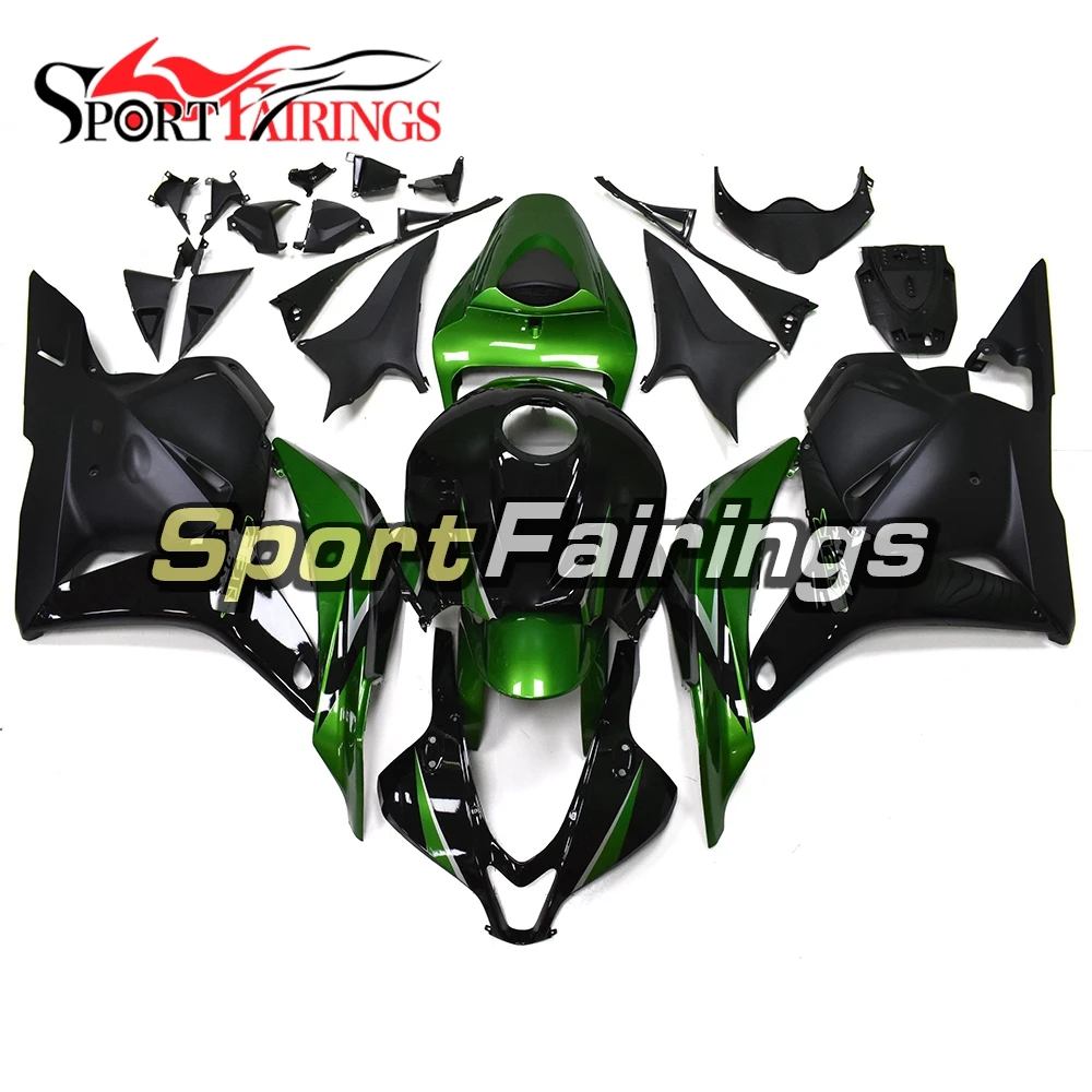 Плоский черный глянец зеленый полный обтекатель для Honda CBR600RR F5 CBR 600RR 2009 2010 2011 2012 ABS
