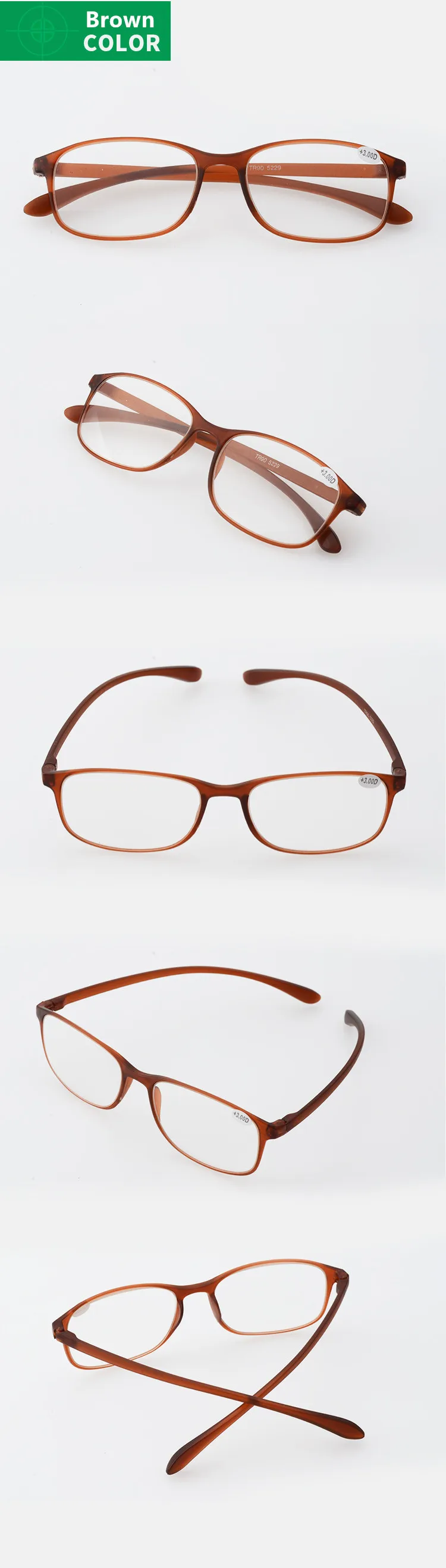 Модные очки для чтения женские ультра-легкий материал очки TR90 рамки считывания очки 1.5 мужские очки читатель очков