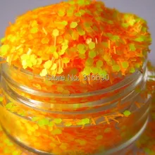 Orange и желтый глиттер порошкообразная смесь G334