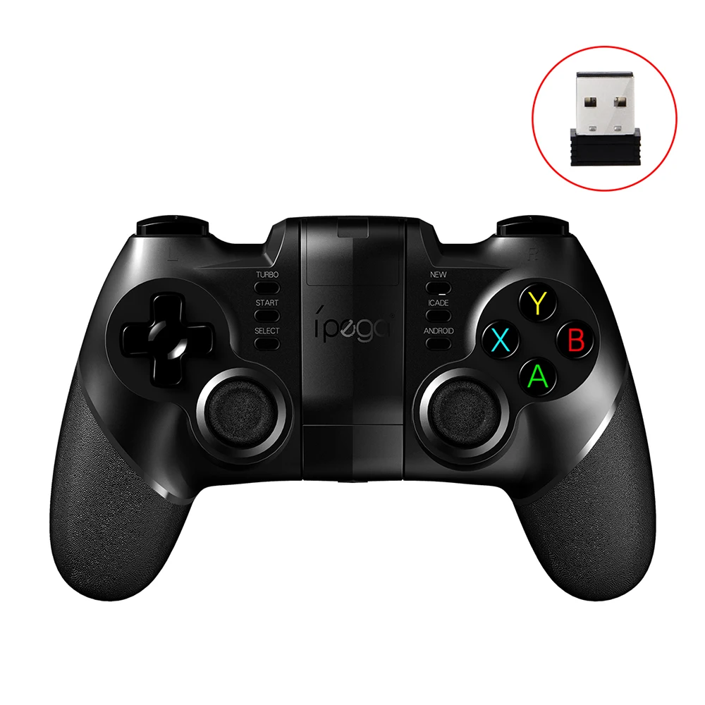 

iPega 9076 Wireless Bluetooth Gamepad Controller Android Joysticks With Extandable Phone Holder And 2.4G Wireless Receiver