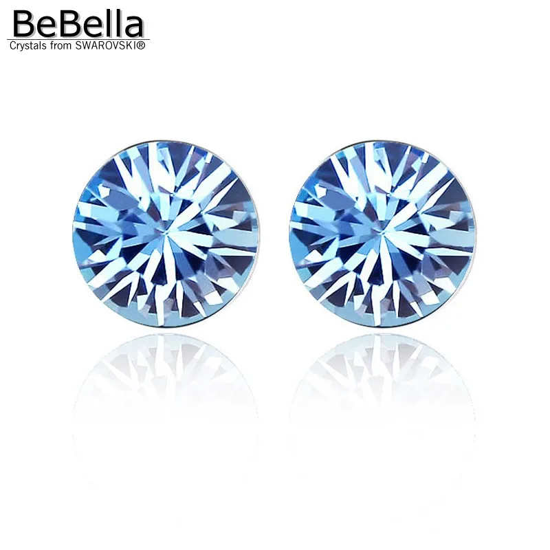 Женские серьги гвоздики с кристаллами Сваровски 5 мм|crystal stud earrings|stud earringscrystal |