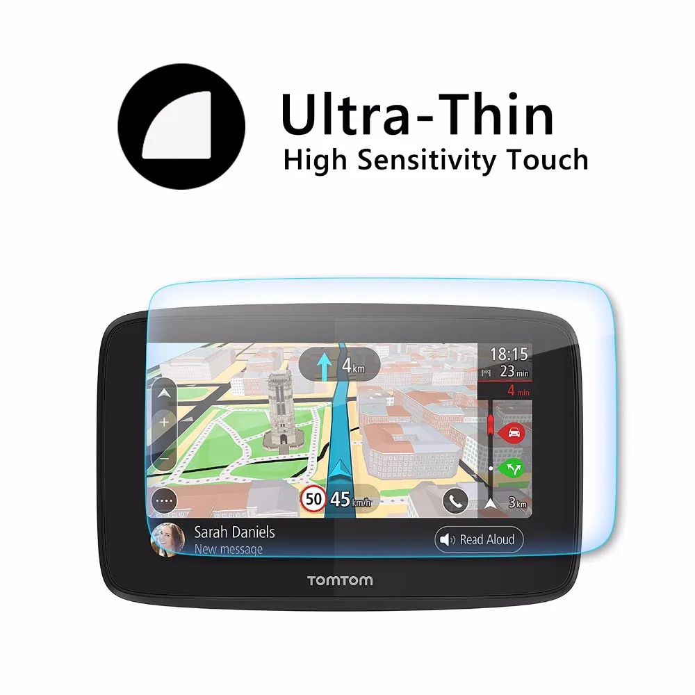 RUIYA протектор экрана для TomTom Go 520 5200 круговой 5 дюймов gps навигация дисплей экран, 9H защитная пленка из закаленного стекла