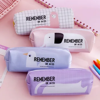 

Cartoon Cat Sheep Pencil Case for girls Cute animal pencil box Stationery Pouch Storage pen bag School Supplies Zakka