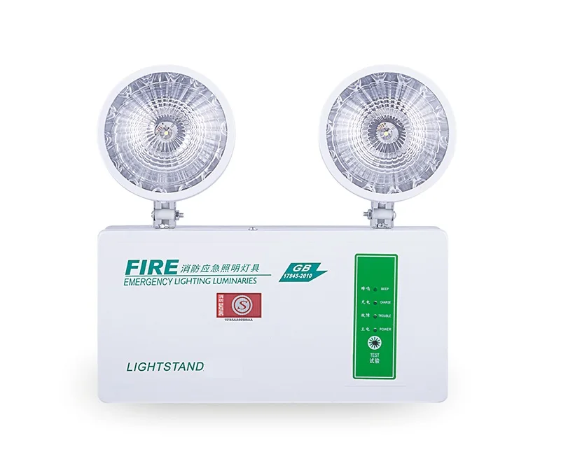 LED Double Heads Fire Emergency Light Over 90 minutes Emergency Lightingin Traffic Light from