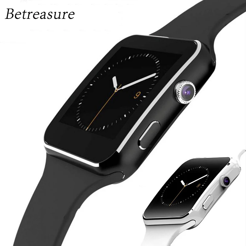Betreasure Curved Screen Bluetooth X6 Smart Watch Clock For Android iOS Phone With font b Camera