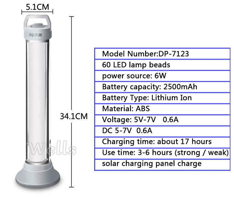 8,2 Вт перезаряжаемый светодиодный светильник 82 светодиодный светильник с бусинами на солнечной батарее 3900 мАч емкость батареи аварийные огни SMD 5730 светодиодный фонарь для кемпинга