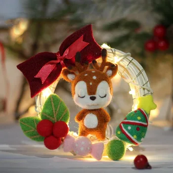 

Felt Craft 1 Set Non Finished Felting Poked hand craft Wool Felt Poked Set DIY lovely Felt for Needle Material Bag