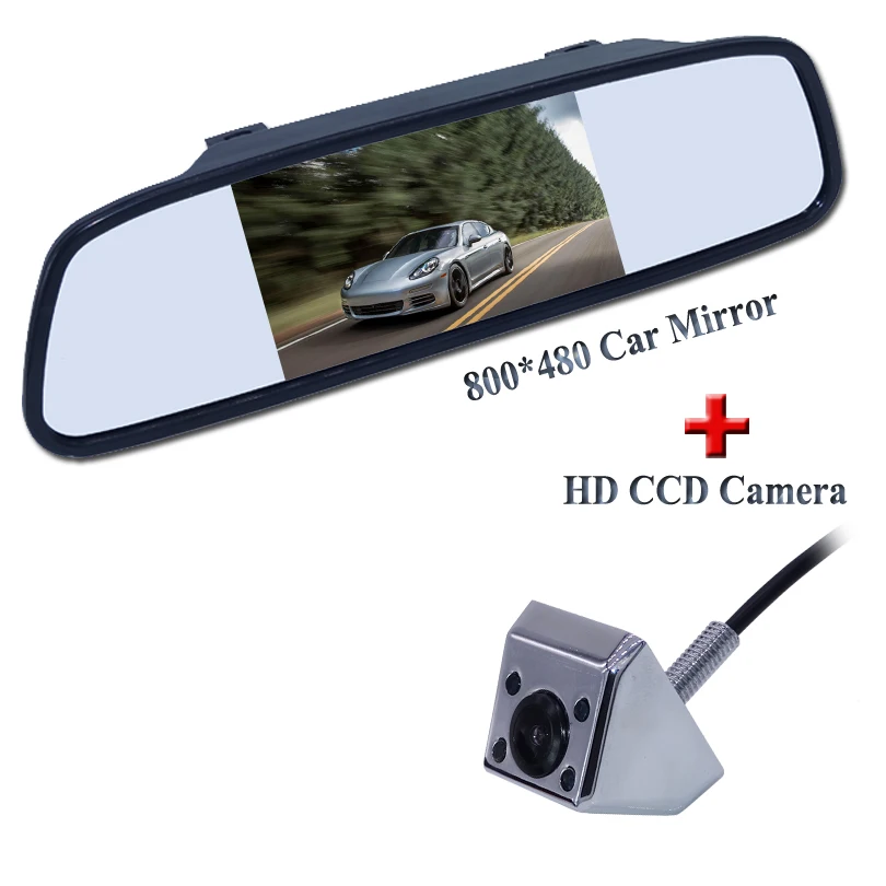 Car HD Video Auto Parking Monitor IR Night Vision Reversing CCD Car Rear View font b