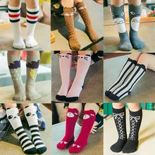 2017 New Baby Girls Leg Warmer Fox Cotton Cute Little Character Knee Socks Kid Clothing Unisex