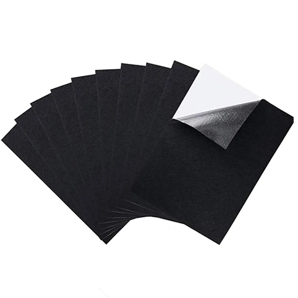 Felt Fabric Adhesive Sheets Velvet Sheet Sticky Glue Back Film Lable