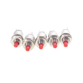 

Red 2Pin Momentary SPST OFF-(ON) NO 0.5A 125VAC 5mm Hole Push Button Switch