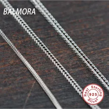 100% puro de ley 925 Joyas de plata colas/chopin cadenas para los hombres de calidad superior de Tailandia Plata collares Envío Gratis JLC001-1