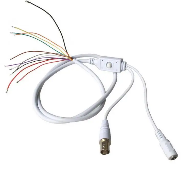 2PCS/Lot 11Pin BNC Video DC12V Power Joystick OSD Menu Control Pigtail Cable for Analog CCTV Camera Module network terminal connector