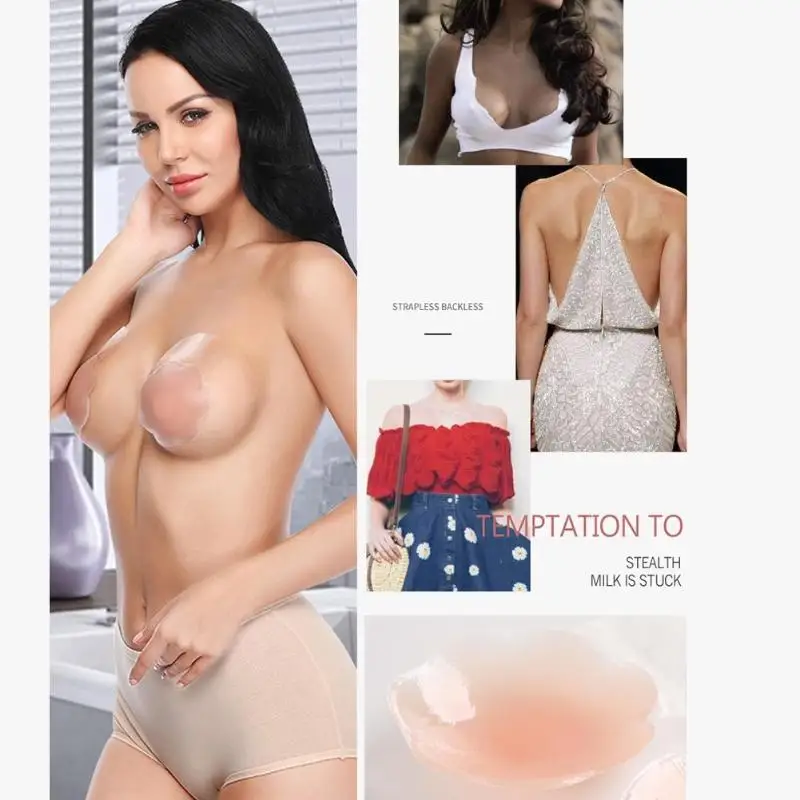 

1 Pair Reusable Invisible Chest Stickers Self Adhesive Intimate Accessories