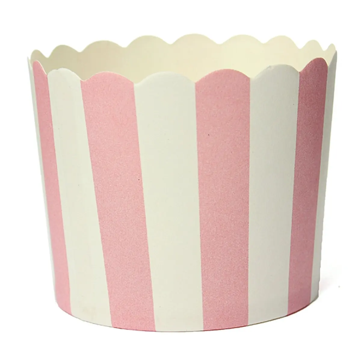 

50X Cupcake Wrapper Paper Cake Case Baking Cups Liner Muffin Kitchen Baking Pink Striped