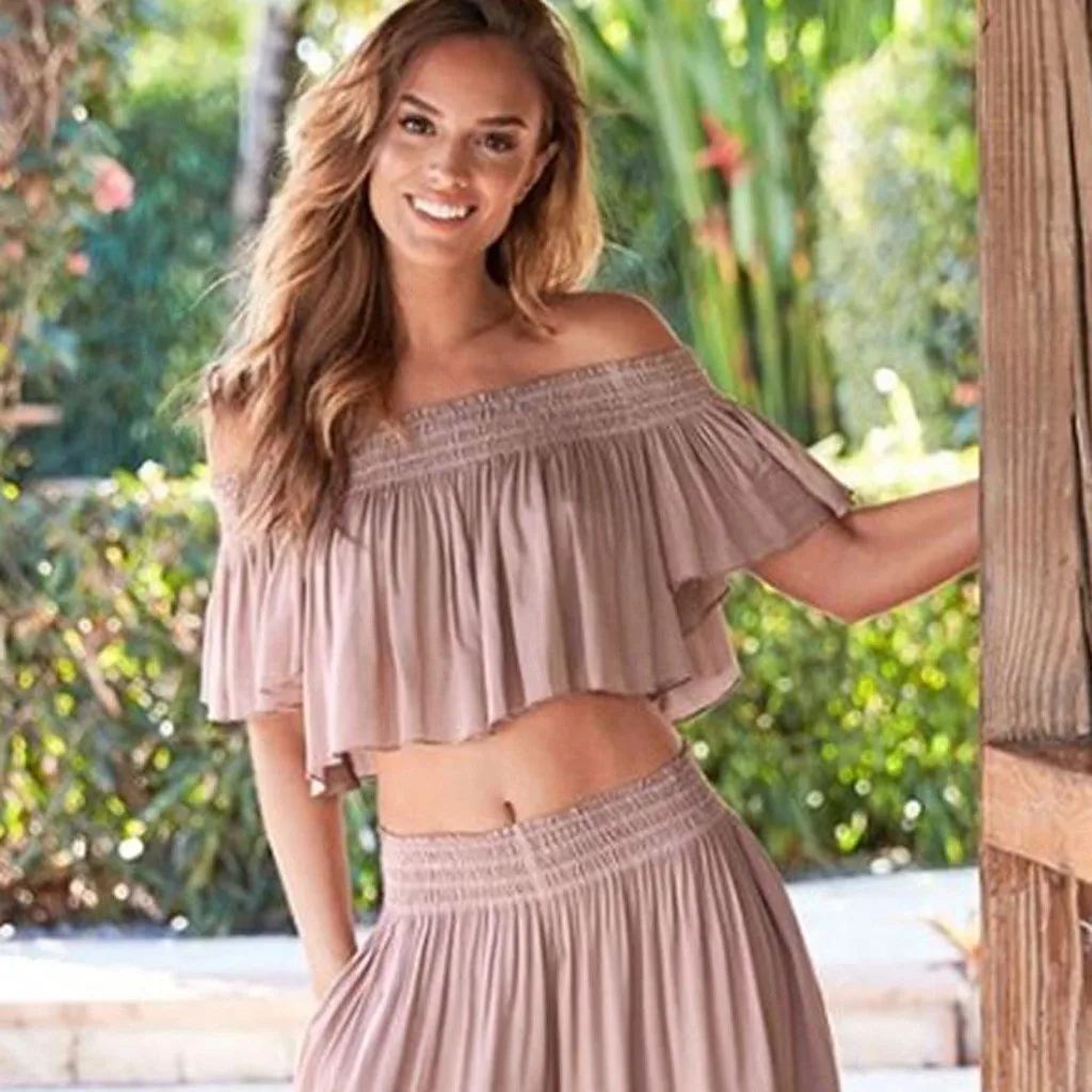 

Harajuku Womens Tops And Blouses Summer Pink Crop Top Blouse Gothic Women Clothes 2019 Off Shoulder Top Short Sleeve Blouse Blus