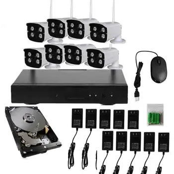 

JSA 8CH 720P HD Wireless IP Camera CCTV System Wireless NVR IR-CUT Bullet CCTV Camera Home Security System Surveillance Kit