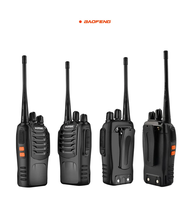 2 шт BAOFENG BF-888S рация UHF двухстороннее радио baofeng 888 s UHF 400-470 MHz 16CH Портативный приемопередатчик с наушником