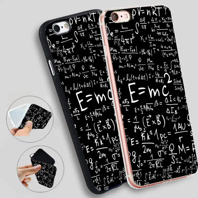 

Minason Mathematics Maths Physics Formular Capa Soft Silicone Case for iPhone X 5 S 5S 6 6S 7 8 Plus Cover Phone Fundas
