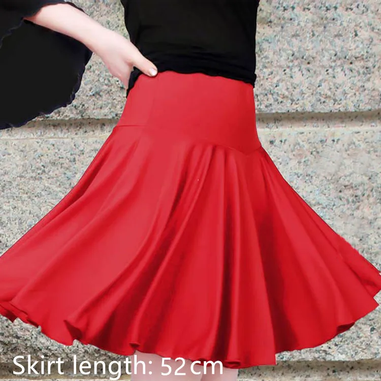 Latin Dance Skirt Woman Costumes Latin Dance Adult Square Dress contains Lady Dancewear 3 color dance skirt