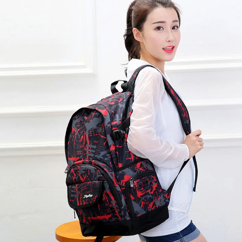 

Unisex School Bag Waterproof Nylon Brand New Schoolbag Business Men Women Backpack Polyester Bag Shoulder Bags Computer Packsack