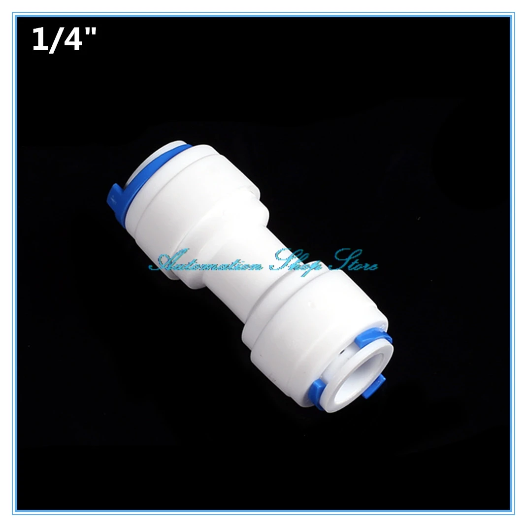 

5pc 1/4" OD Tube Quick Pushfit Fitting Connection Aquarium RO Water Filter Reverse Osmosis System